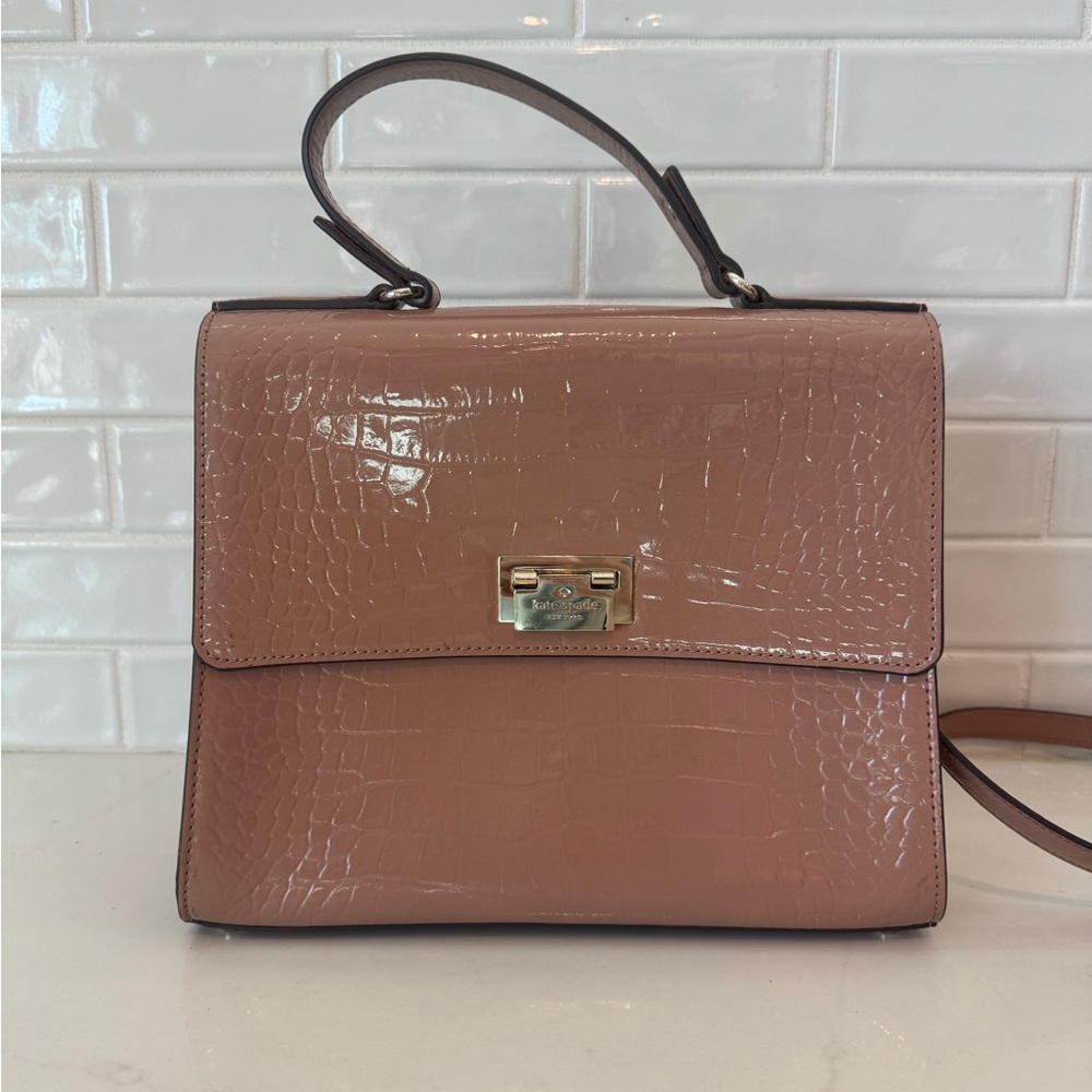 Kate Spade New York Knightsbridge Croco Leather Doris Satchel